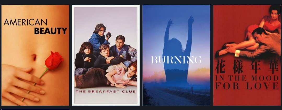 인생영화는 잘 모르겠고
유독 좋아하는 영화들