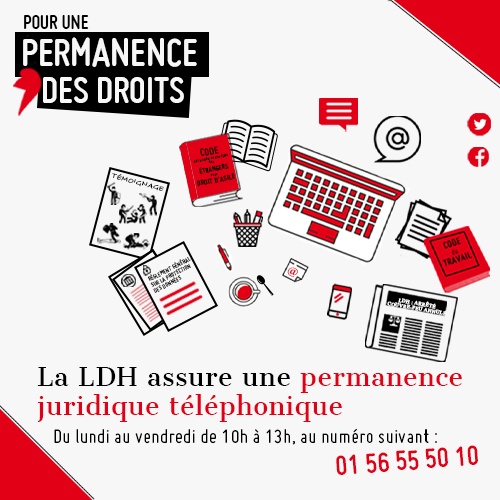 Droits des étrangers, #ViolencesPolicières, #discriminations, etc… Si vos libertés individuelles sont bafouées ou si les libertés publiques sont mises en causes près de chez vous, contactez le service juridique de la #LDH. 
➤ ldh-france.org/defendre-vos-d…