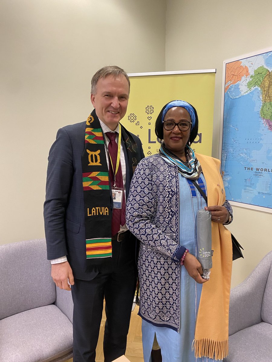 Great discussion with H.E. Margaret Otteskov, the 1st  Uganda’s ambassador to Latvia on peace in 🇺🇦, Africa 🌍 , economy, environment, ⁦sports ⁦<a href="/RigasMaratons/">Rimi Riga Marathon</a>⁩ 🏃🏿‍♂️🏃🏃‍♀️ ⁦Prieks ar pirmo Ugandas vēstnieci pārrunāt sadarbību, atbalstu Ukrainai ⁦<a href="/ugandaEmbDK/">Uganda/DENMARK @UgandaEmbassyDenmark</a>⁩ 🇱🇻🤝🇺🇬