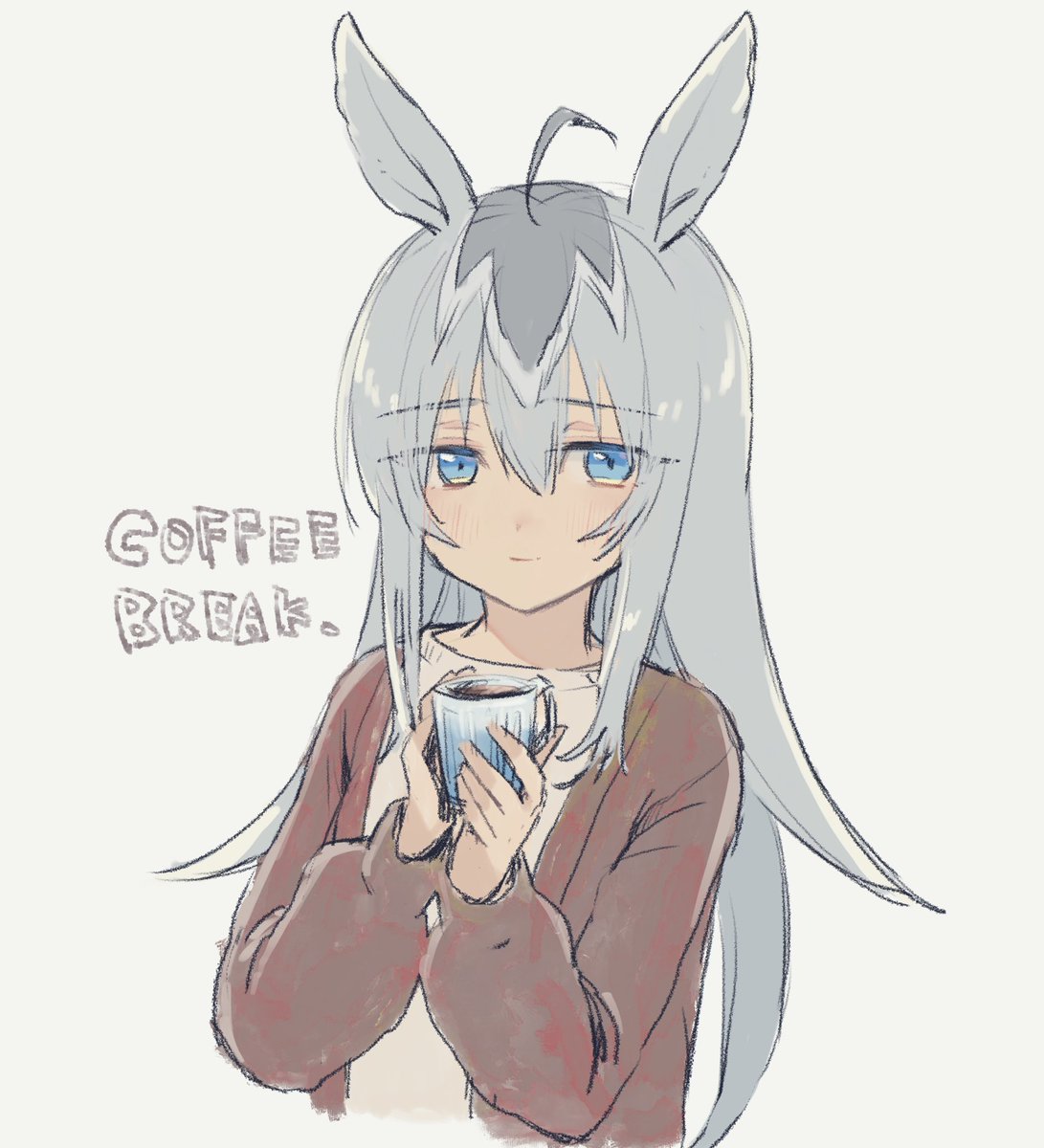 オグリキャップ(ウマ娘) 「新しいiPadくん&amp;久々のプロクリくん 」|うれゐのイラスト
