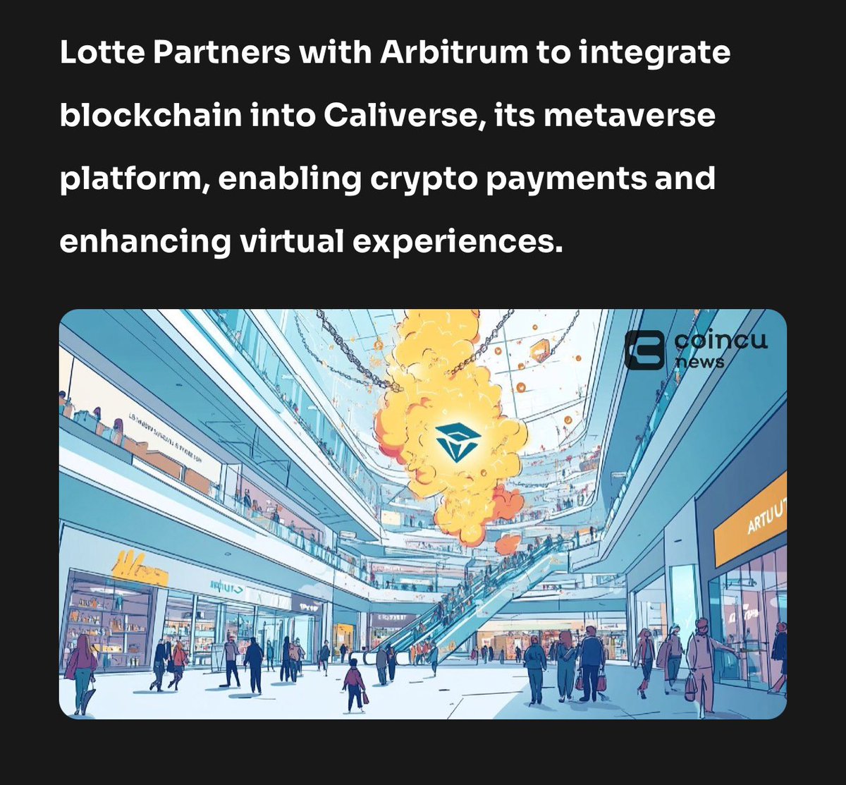 yellowpantherx's tweet image. many overlooked this massive news on @arbitrum 

Lotte is the fifth-largest conglomerate in South Korea and they chooses Arbitrum to further enhance their gaming and metaverse experiences. 

arbitrum is making moves.