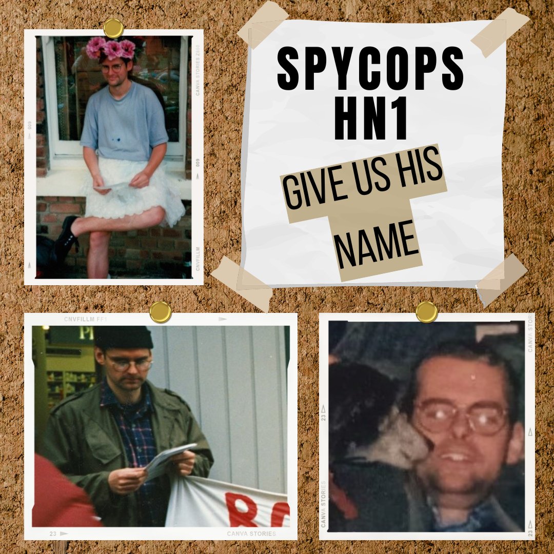 Next week at #spycops inquiry, evidence from HN1 (aka 'Matt Rayner') will be remote &amp; audio-only. Is this because he is still in the Met police? Or in another public-facing role? And if so, this is exactly WHY we should know his real name. Who is HN1?
#GiveUsTheNames #PaidToLie
