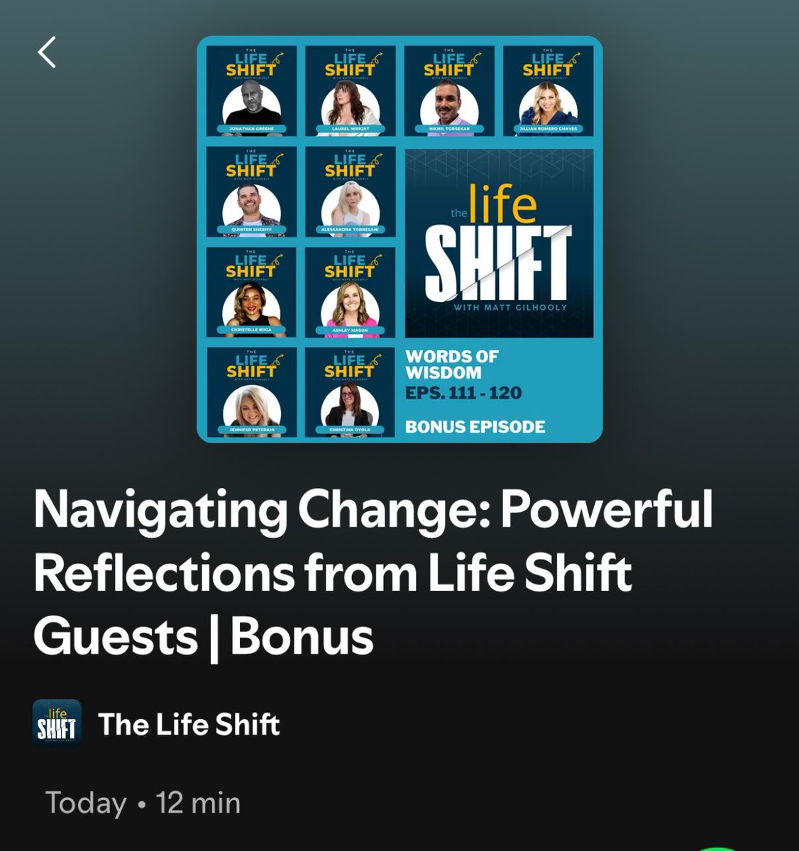 thelifeshiftpod's tweet image. Today’s bonus episode features a little inspiration from ten former guests. Listen on Apple Podcasts, Spotify, or wherever you like to get your podcasts. ❤️❤️‍🩹
