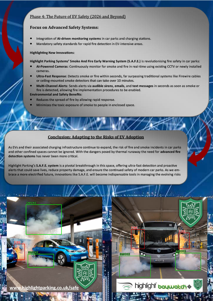 🚗The EV industry will continue to grow, along with the simultaneous growth of EV infrastructure in car parks. 

🔥What are the inherent increased dangers that accompany this growth? Fire/Smoke detection and early warnings are crucial

#ev #parking #firedetetion #SAFE #AI
