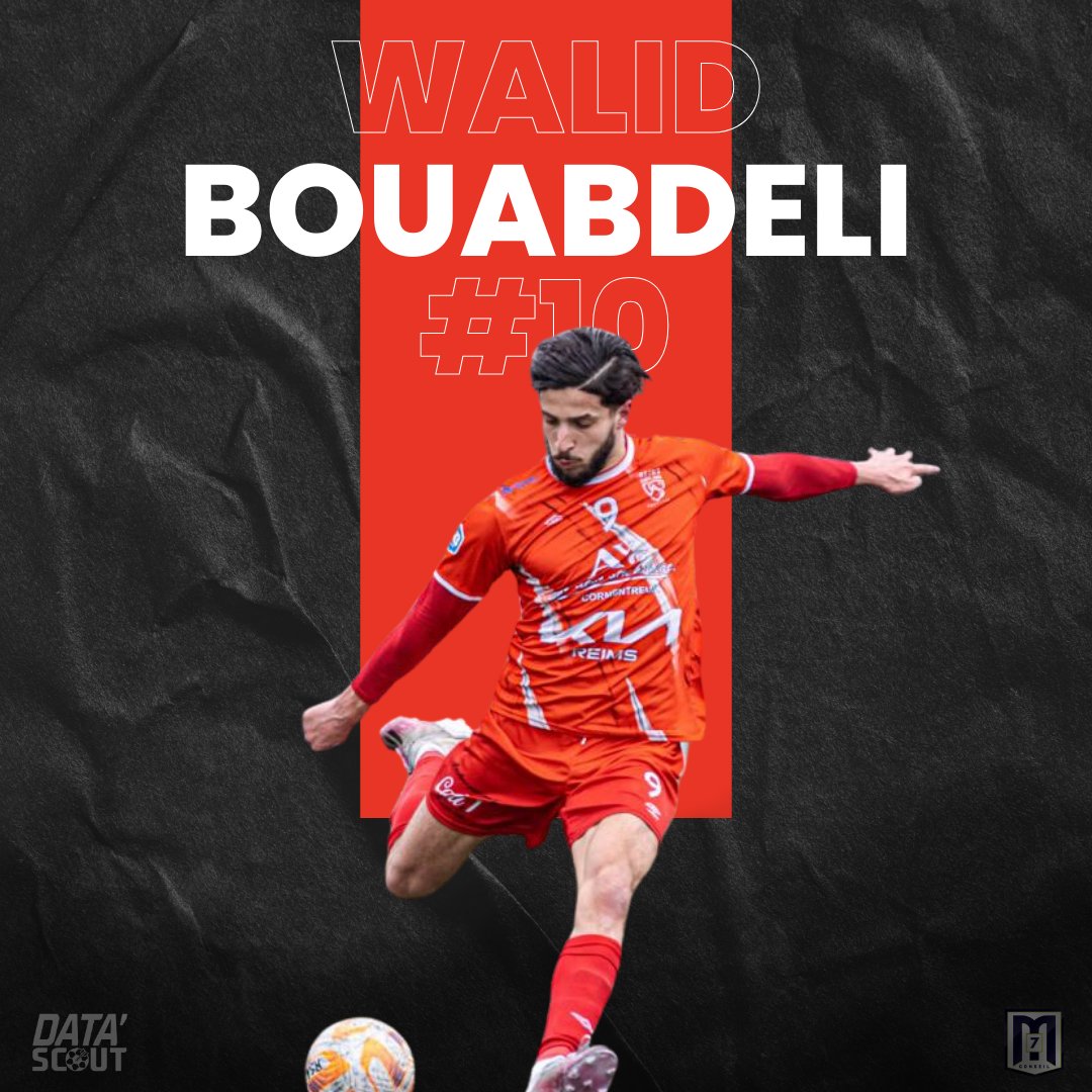 DataScout_'s tweet photo. 🇫🇷 Focus National 10/17

🇫🇷🇩🇿  Walid Bouabdeli, 24 ans, Nancy, Milieu offensif 

Dans l'axe ou sur les ailes, il enchaîne les courses 🏃‍♂️

Bilan data et avis de @Michael_Michee👇 https://t.co/2brxjzg6x4