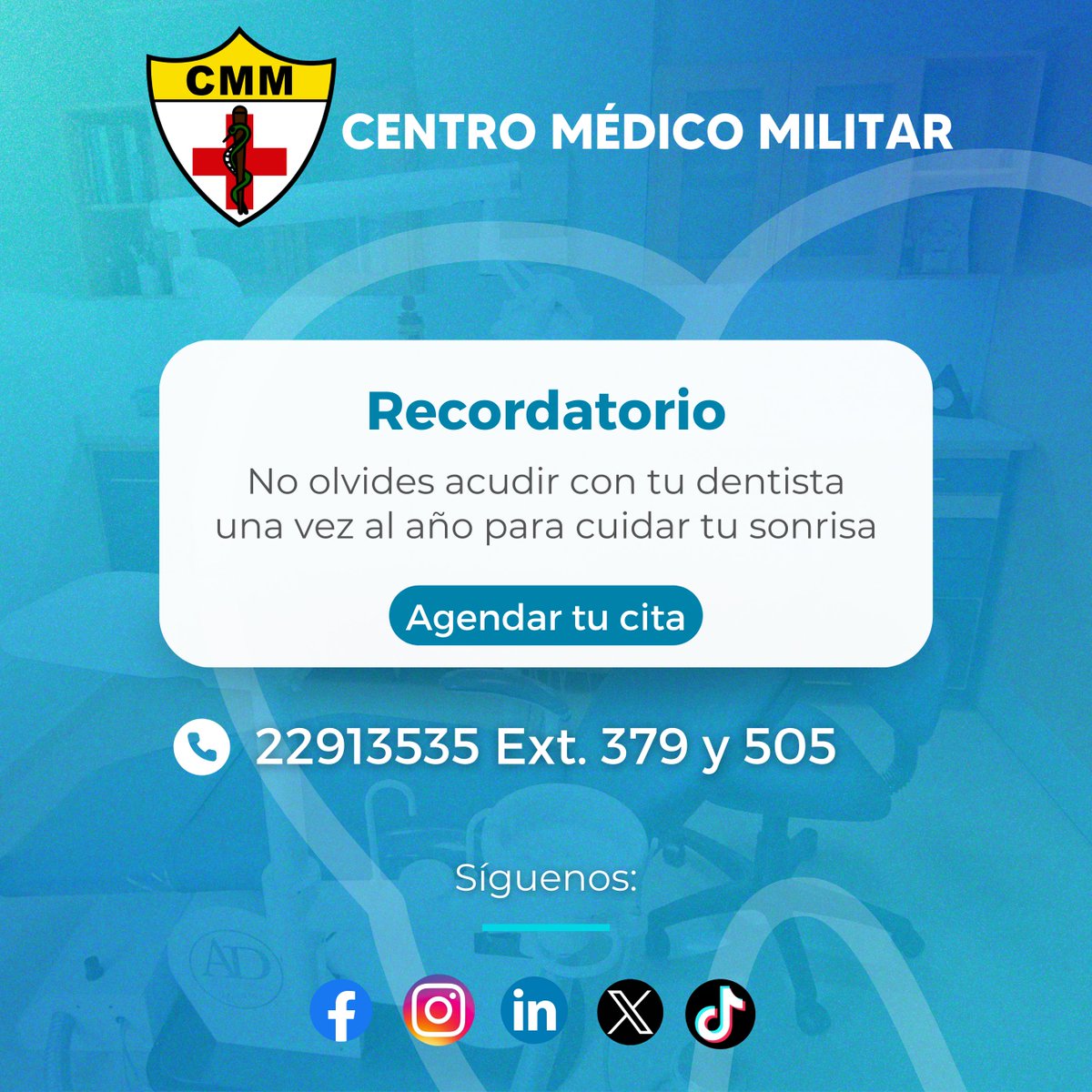 CMMEG's tweet photo. Atención a todo público.

PBX: 22913535 Ext. 379 o 505

"Pasión por atender a nuestros pacientes" https://t.co/7k99576vcY