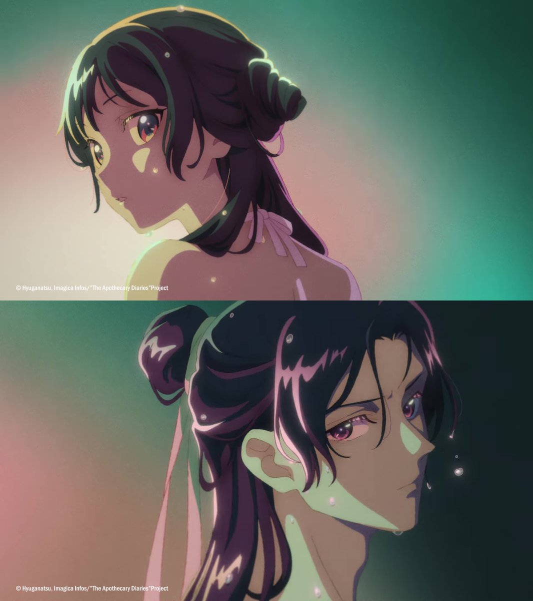 animetv_jp's tweet image. Maomao &amp;amp; Jinshi are so pretty 😳

— Watch The Apothecary Diaries Season 2 on Crunchyroll!