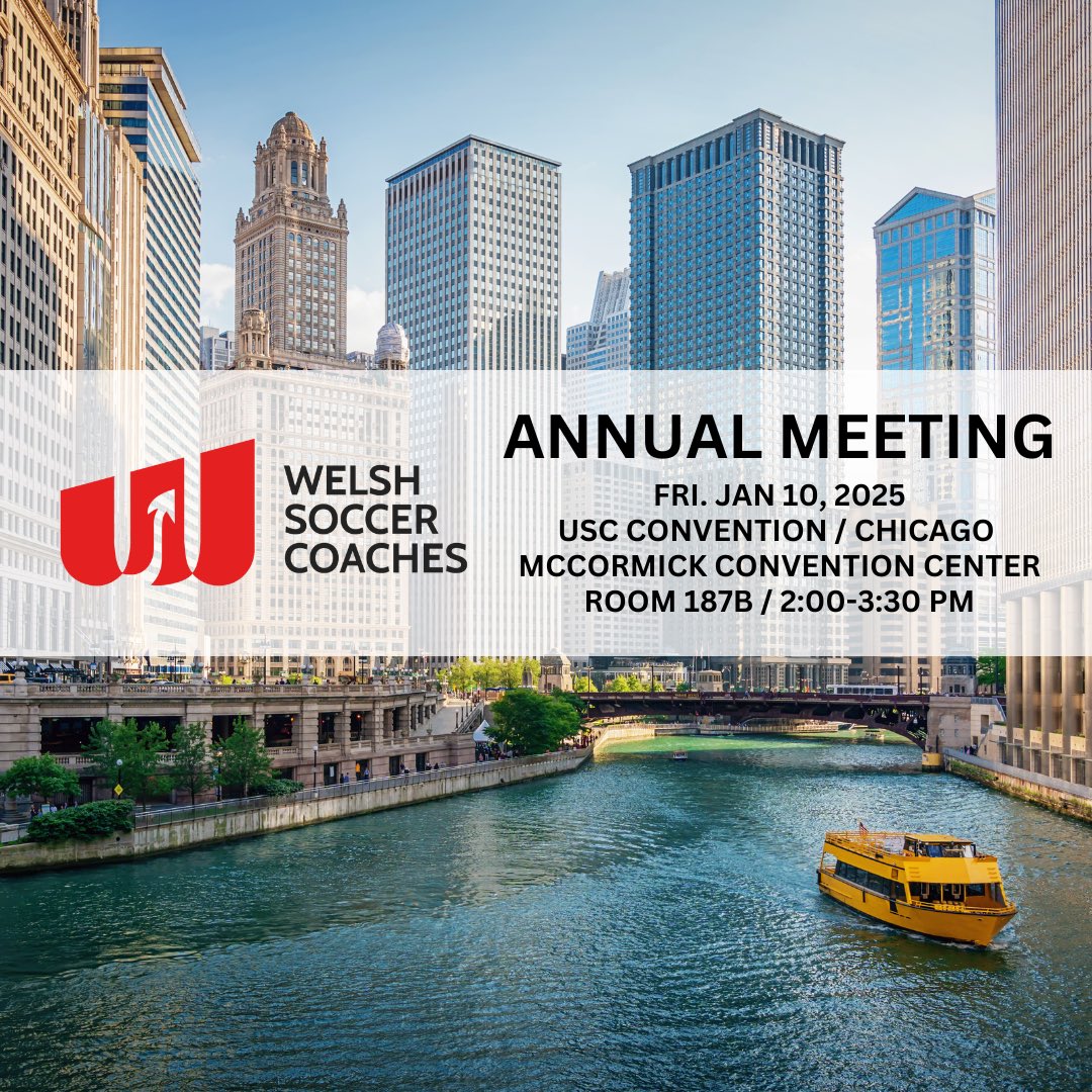 WelshCoaches's tweet photo. Please join us TODAY at 2pm (Convention Center Room #187B) for our Annual Meeting with special guests Kit Symons &amp; Swansea City Academy Manager Gavin Levey #WelshSoccerCoaches https://t.co/yM0ohB0sLk