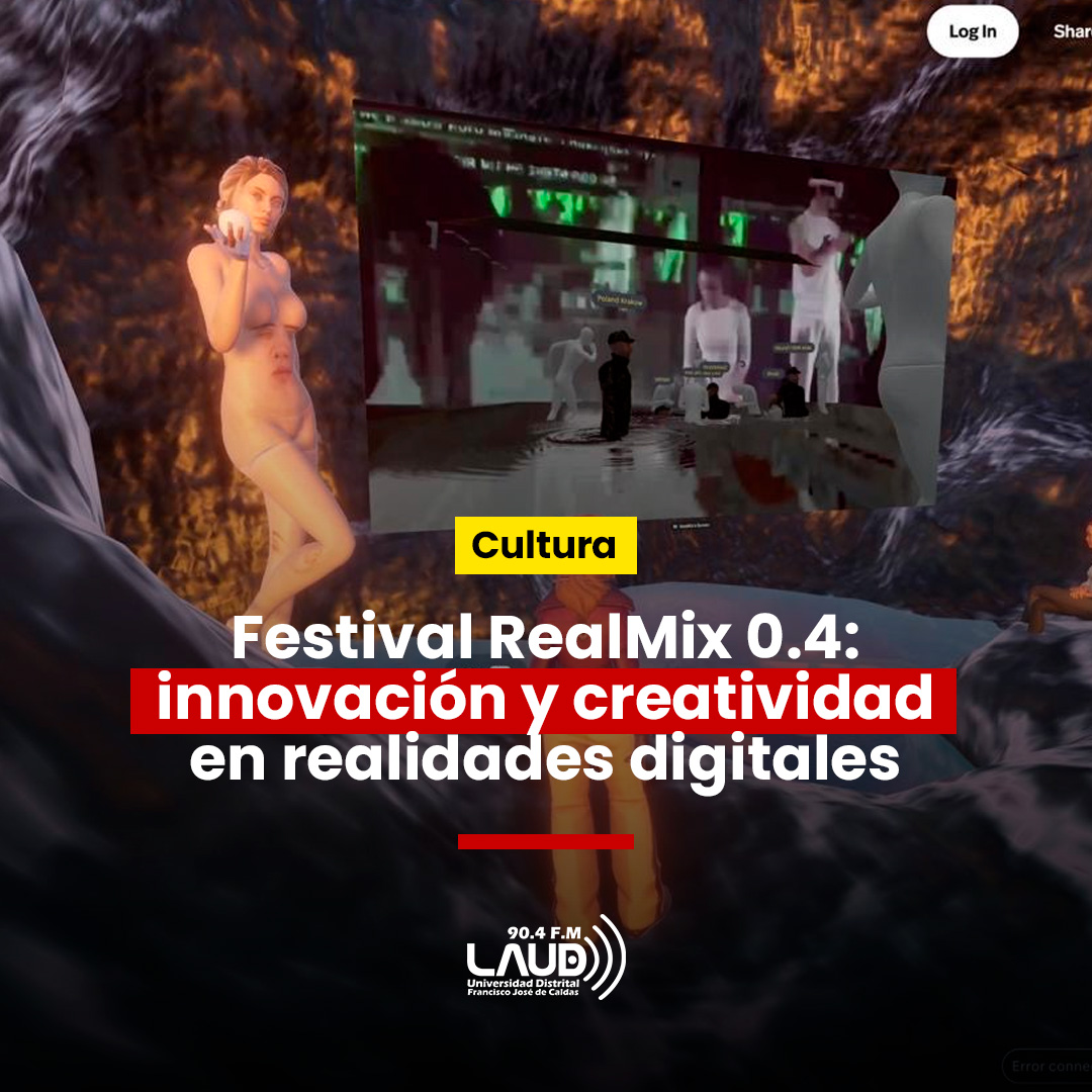 LaudEstereo's tweet image. 🎨✨ ¡Arte y tecnología en #RealMix 0.4! 🌐🎧 Bogotá vive una experiencia única con Realidad Virtual, Aumentada y Mixta. 🚀 Intervenciones, talleres y conciertos te esperan en este festival de @Idartes. 🌟

🔗 Programación aquí: acortar.link/PziPle
