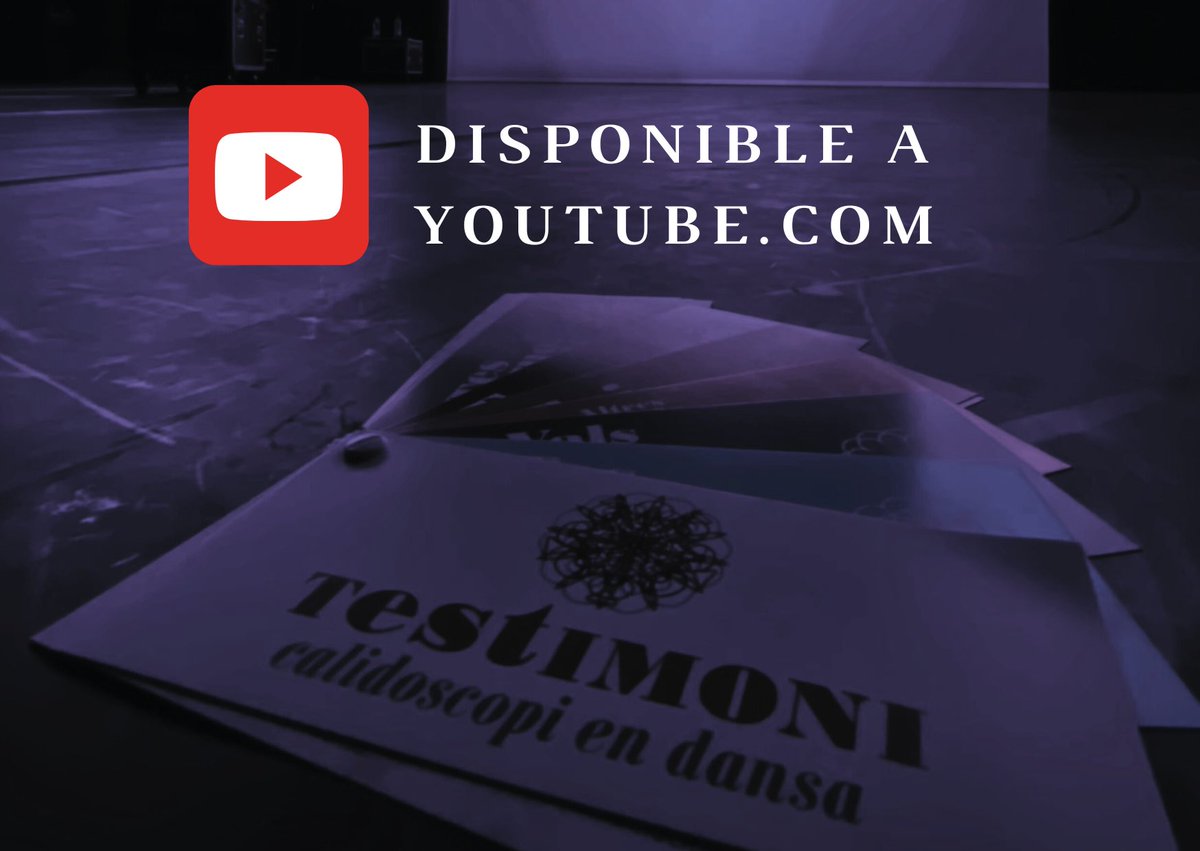 És divendres  i el volem fer millor! Per això volem compartir-ho i ja disposeu de l’espectacle “Testimoni, calidoscopi en dansa” a #youtube ⤵️⤵️

youtu.be/S8AhpXytntU?si…

Esperem que el gaudiu tant com nosaltres! 

#estecla #tarragona #testimoni #esbart