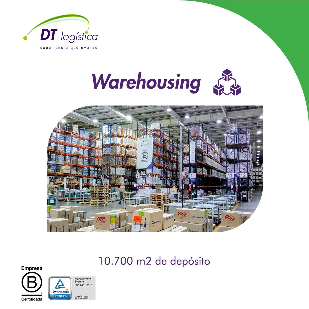 📦✨ ¿Buscás warehousing de excelencia?

🏥 8.000 posiciones ANMAT para productos medicinales.
💨 1.000 posiciones para aerosoles y productos IMO.
📦 2.500 posiciones estándar para tus necesidades.

🔑 Cuidamos tus productos, potenciamos tu negocio.
#DTLogística