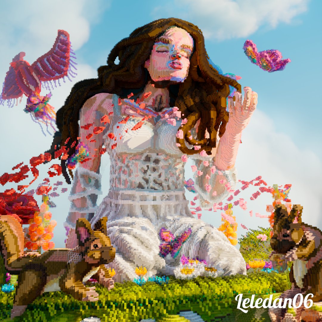 🍃Queen Of Nature
Kibo Organics Competition Build <a href="/KiboSculptures/">Kibo</a>

🏛️Built by: me 
🎨Render by: <a href="/soymemox/">soymemox</a> 

📌Tags:   #minecraft建築コミュ #minecraft建築 #minecraftart