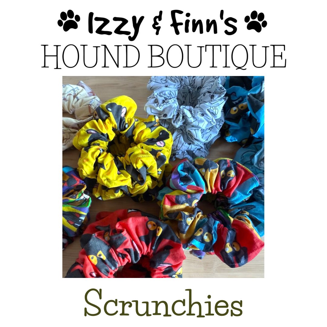 Scrunchies are now live on the website! 

A mix of <a href="/richskipworth1/">Richard Skipworth</a> and <a href="/nelliedoodles/">Nellie Doodles</a> designs 

They can be found in the Human &amp; Home and also the Charity collars &amp; Accessories sections on the website