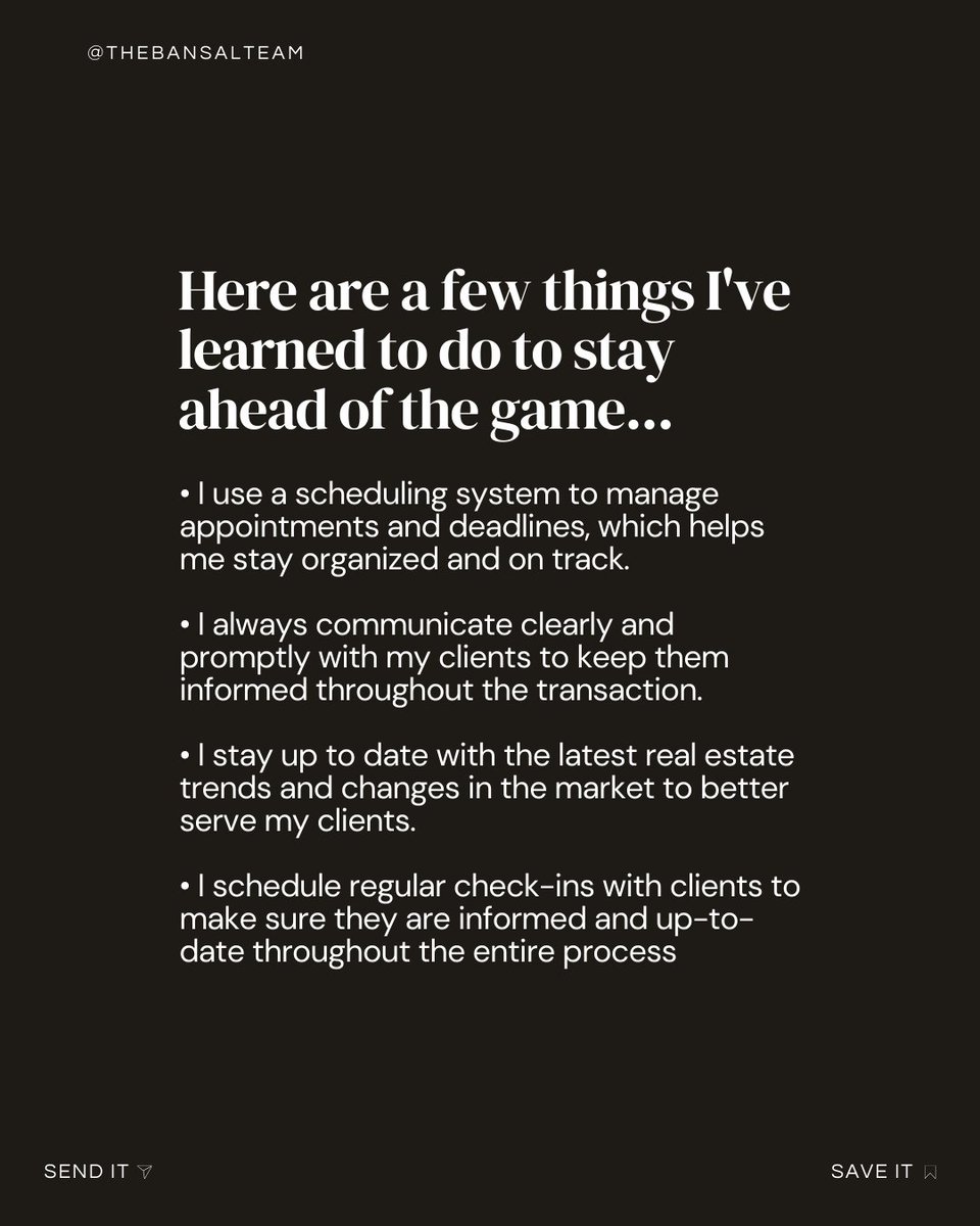 TheBansalTeam's tweet photo. Something that has been a total game-changer for me as a real estate agent? Planning ahead.

For real estate inquiries,
Reach out to us:
Deepak &amp; Pinky Bansal
📞 201-317-9444 / 908-210-1662
——————————————
🌐 https://t.co/OevmgFEAfd
📩 team@thebansalteam.com
—————————————— https://t.co/dYnjzvhKIO