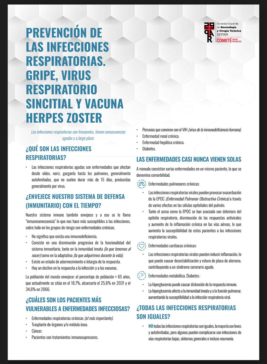 EnfermeriaSepar's tweet photo. 🤧 No todas las infecciones respiratorias son iguales, la mayoría son leves, otras pueden complicarse con infecciones de vías respiratorias bajas. 
😷 Por eso es muy importante la prevención. Protégete y protege al resto.  @SeparRespira @sanidadgob @separpacientes @CGEnfermeria https://t.co/AHRBAsBWLz