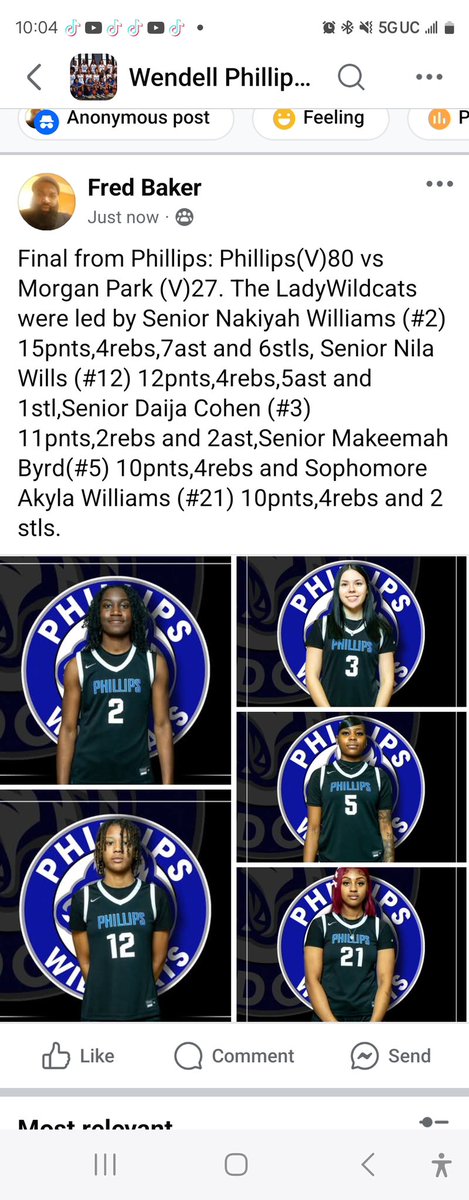 Last Game Highlights vs Morgan Park! Great job ladywildcats !💙