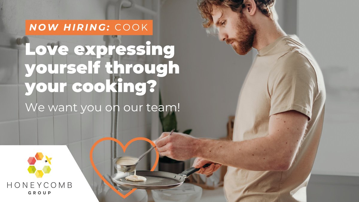 Do you love expressing yourself through cooking? 

If you answered yes, we want to hear from YOU 🫵

We're hiring Cooks to join our Catering Team, in a space where you'll be able to learn new skills and experiment with flavours and dishes. 

APPLY NOW! 
orlo.uk/Frp9N