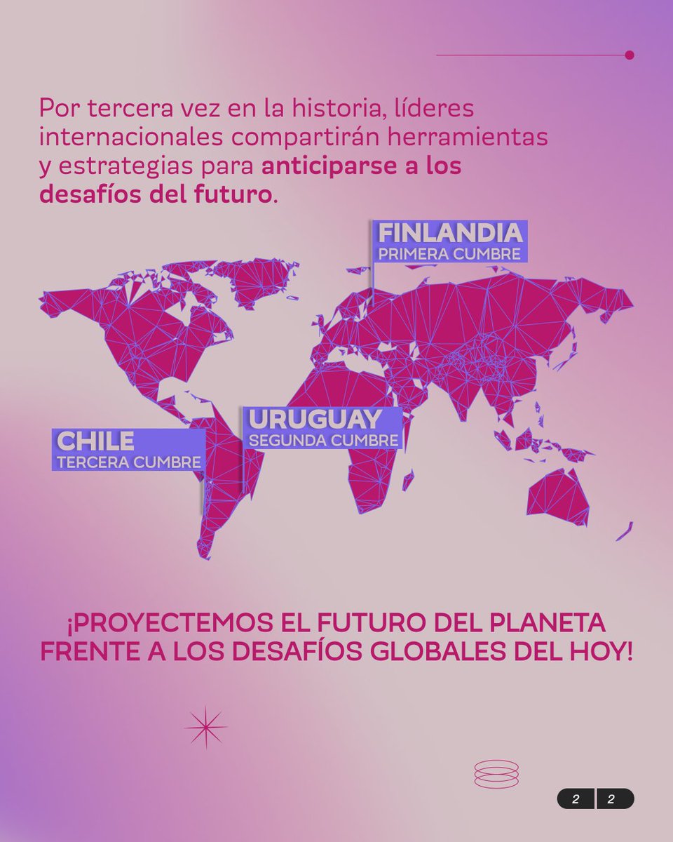 🌎 Por primera vez, se realizará la 3ra Cumbre Mundial de las Comisiones del Futuro en Chile.
En el marco de #CongresoFuturo 2025, se dará espacio a que parlamentarios y expertos se reúnan para discutir la gobernanza anticipatoria, el impacto de la #IA y más.

Más detalles ⤵️