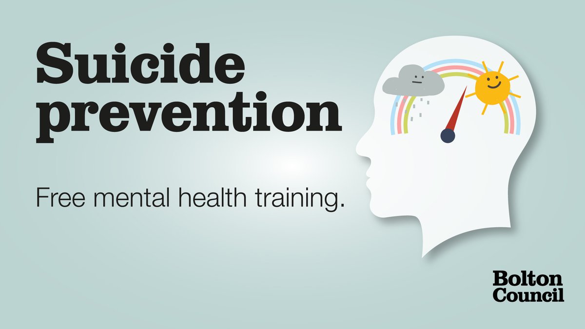 ASIST is a two-day workshop where you'll learn how to prevent suicide.

Powerful audiovisuals, discussions and simulations teach you to recognise signs, make a skilled intervention and develop safety plans. 

Open to anyone volunteering in Bolton.

bit.ly/3BE2UWA