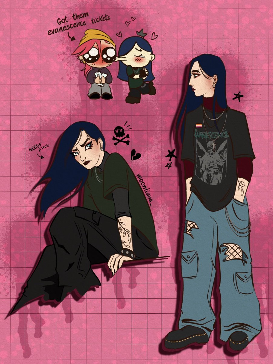 moonliana_'s tweet photo. obsessed with emo cait
inspired by @loveshazelAO3 's "the sucky summer of beanie girl and pretty emo chick" ♡
#caitvi #arcane https://t.co/Vt9ekE4rhU