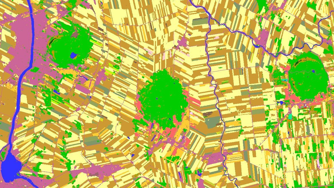Our 2024 Annual Crop Inventory for the Ag extent of #Quebec has been released.
open.canada.ca/data/en/datase…

Attached is an overview of it &amp; a look at 2 areas all with alt text descriptions.

#CropMap24 #CdnAg #Landcover #Agriculture #Mapping #OpenData #EarthObservation #RemoteSensing