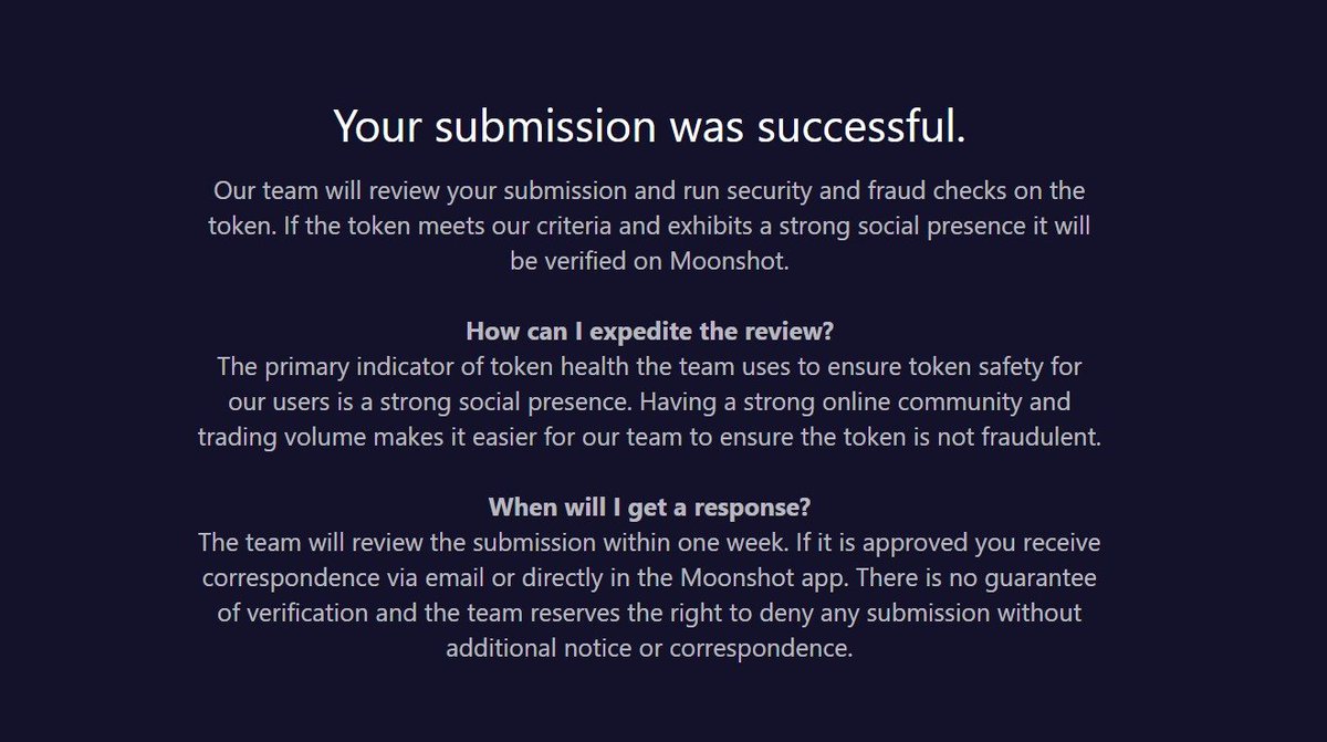 Trust AI (@trustprotocolai) on Twitter photo Hey <a href="/MoonshotListing/">Moonshot Listings ( Unaffiliated )</a> we have applied for listing on your platform as well.
Our 8000 holders community is eager to trade on your platform. Hey <a href="/MoonshotListing/">Moonshot Listings ( Unaffiliated )</a> we have applied for listing on your platform as well.
Our 8000 holders community is eager to trade on your platform.