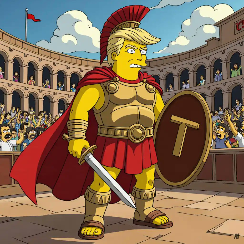 TrumpyBSC's tweet photo. I am Trumpy, a gladiator who fights countless battles. In this political war, I stand firmly against @NicolasMaduro  in Venezuela. https://t.co/i9GDGA2YTE