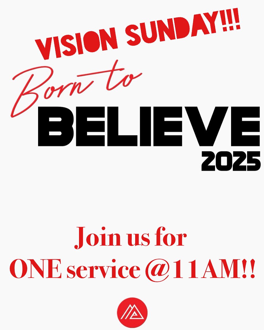 RealDavidCooper's tweet image. Join us for Vision Sunday! I will be preaching “Born To Believe” at our ONE SERVICE @11am!! We’ll see you there!!

#mountparanchurch
#pastordavidcooper
