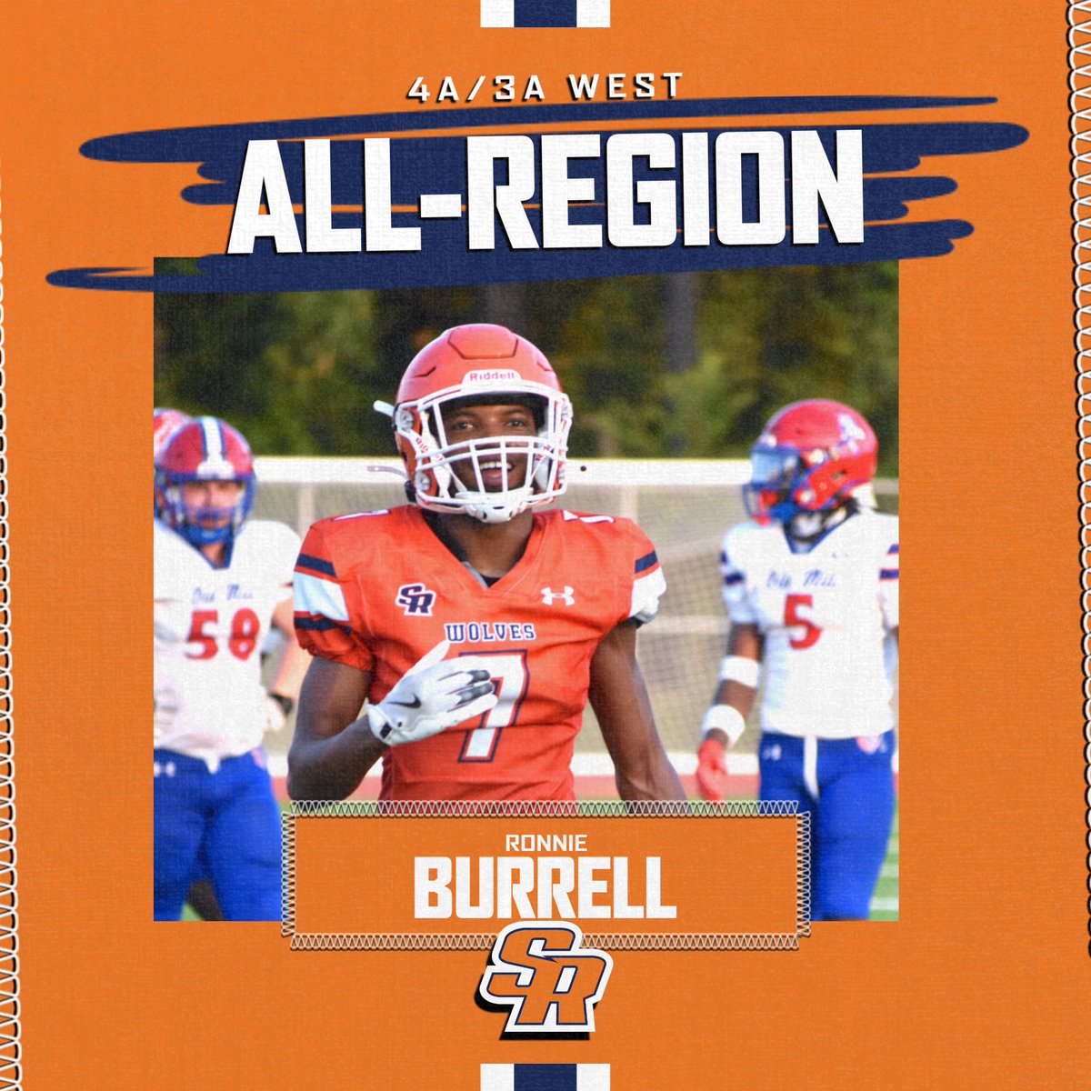 Congrats to Ronnie Burrell ‘25 on being named to the 4A/3A West All-Region Team. #TBIA