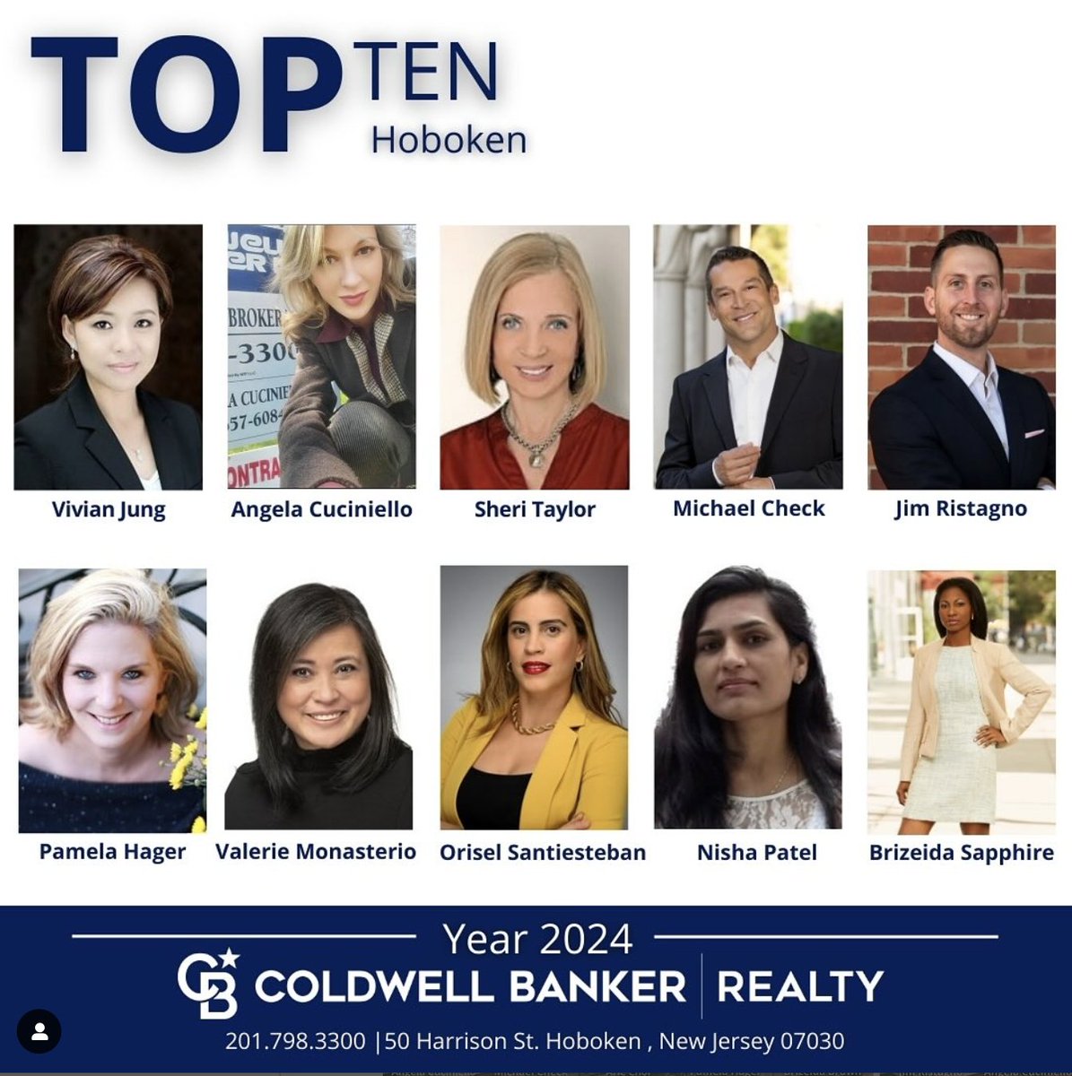 AgentMikeCheck's tweet image. Hoboken’s Top Ten
I know I’ve said this before, but it truly is an honor to be part of this incredible group. For two decades, my goal has always been to rank among the top five in the office and the top 50 in the state. I am beyond grateful.