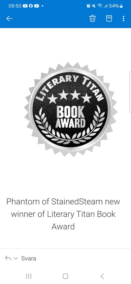 JohanSparr62691's tweet photo. I am so very happy and frankly awed by getting this AWARD!!! 🥳😊🥰 https://t.co/23T0ePCfl6