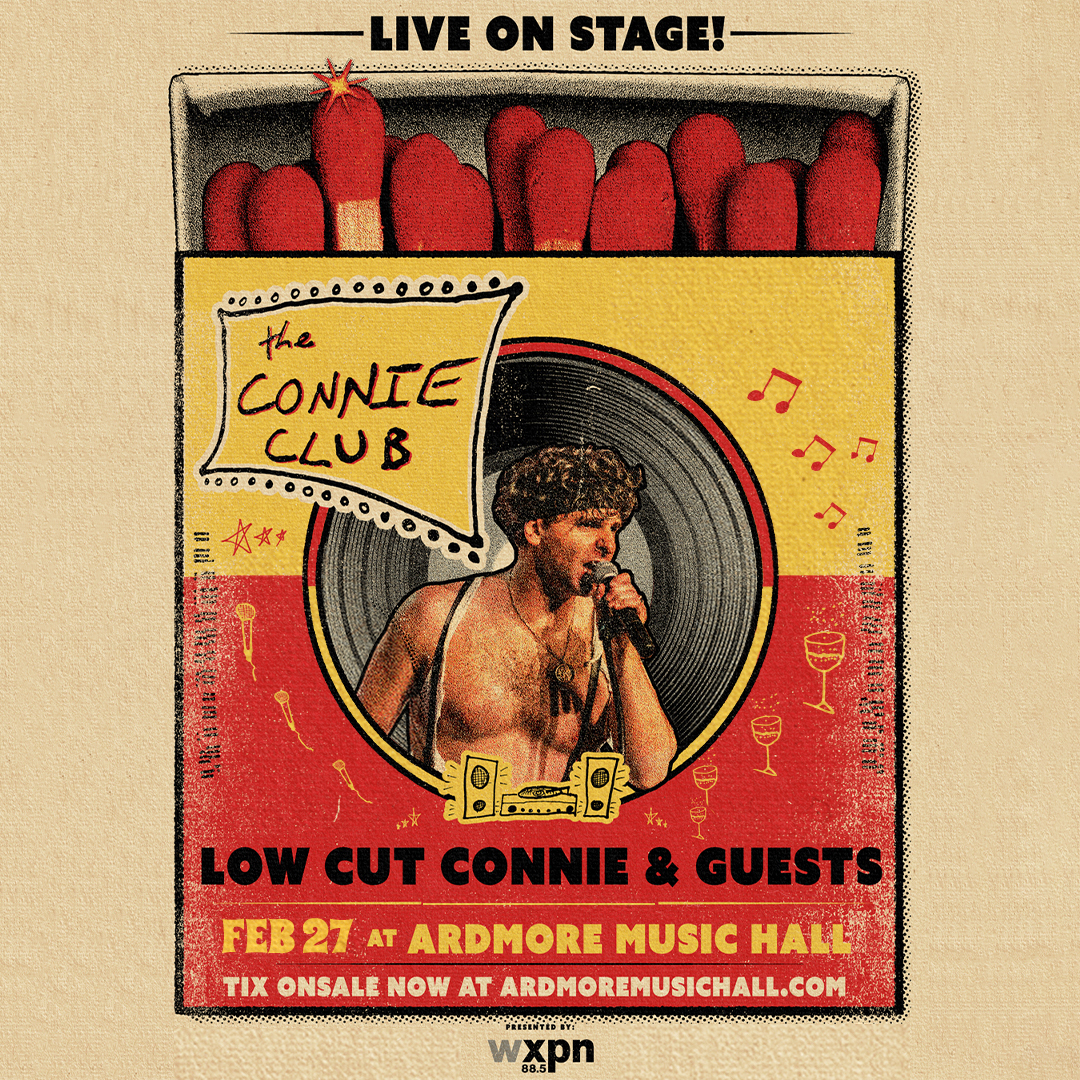 The Return of THE CONNIE CLUB ☀️🕶️ Adam Weiner aka @LowCutConnie hosts a special live edition of his <a href="/wxpnfm/">WXPN</a> radio show featuring a variety of guests from the worlds of music, comedy, and sports on 2/27

Limited tickets available 🎟️ tixr.com/pr/social/1263…