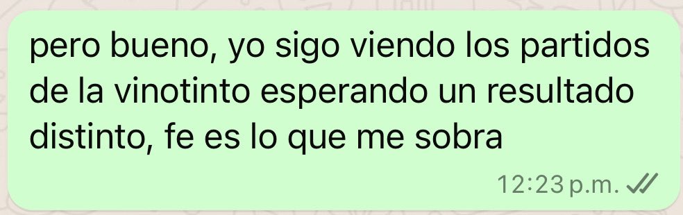 Esto resume mi sentir los últimos dos días