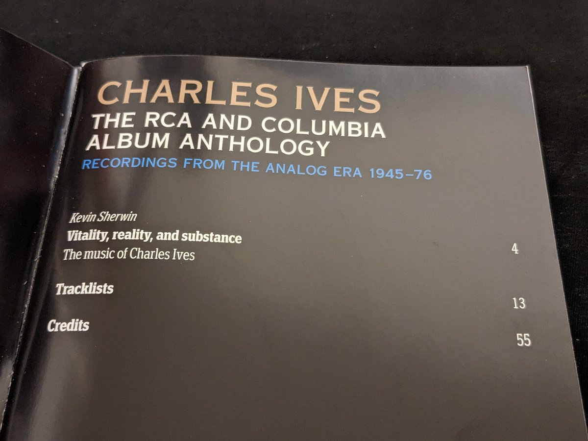 kevinsherwin15's tweet image. For Sony Classical&apos;s recent 22-CD box set, &quot;Charles Ives - The RCA and Columbia Album Anthology,&quot; I was very honored to write the liner notes for this incredible collection of RCA and Columbia recordings! Really enjoyed working on this for the Ives&apos;s 150th Anniversary!