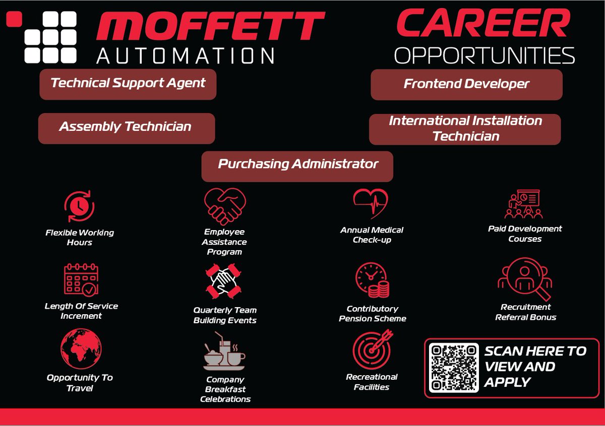 🎉 Happy New Year! 🎉 We're hiring! 
Looking for a fresh start in 2025? We're on the hunt for:
✅ Technical Support Agent.

✅Assembly Technician.

✅Frontend Developer.

✅International Installation Technician.

✅Purchasing Administrator.
  #CareerOpportunities