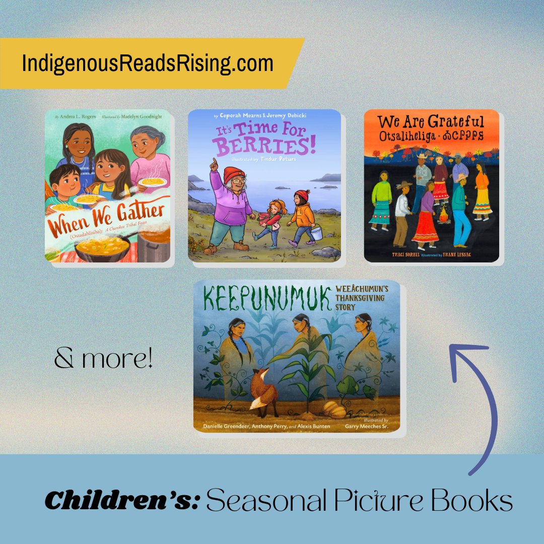 We Need Diverse Books (@diversebooks) on Twitter photo 🚨 We have new Indigenous Reads Rising resources!
Many thanks to author <a href="/amjoyeversole/">AJ Eversole 🐇 (Updates)</a> for compiling a list of Indigenous YA horror/thriller titles and also TLAM Director, Cassy Leeport, for making a list of Indigenous picture books for every season!
💻indigenousreadsrising.com 🚨 We have new Indigenous Reads Rising resources!
Many thanks to author <a href="/amjoyeversole/">AJ Eversole 🐇 (Updates)</a> for compiling a list of Indigenous YA horror/thriller titles and also TLAM Director, Cassy Leeport, for making a list of Indigenous picture books for every season!
💻indigenousreadsrising.com