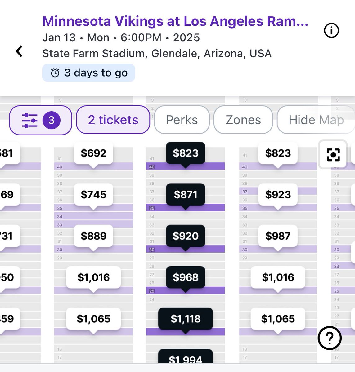 EvanKenn's tweet photo. @HoldenCantor Looks like bot listings. From what it sounds like, STM get first crack at tickets at 10am. I wouldn’t buy anything yet. https://t.co/NE6NPmxC07