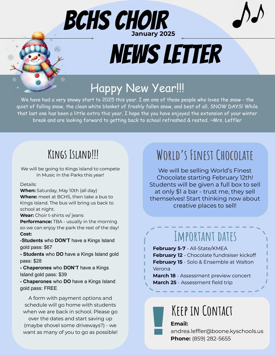 BCHS_Choirs's tweet image. BCHS Choir Newsletter for January is out!