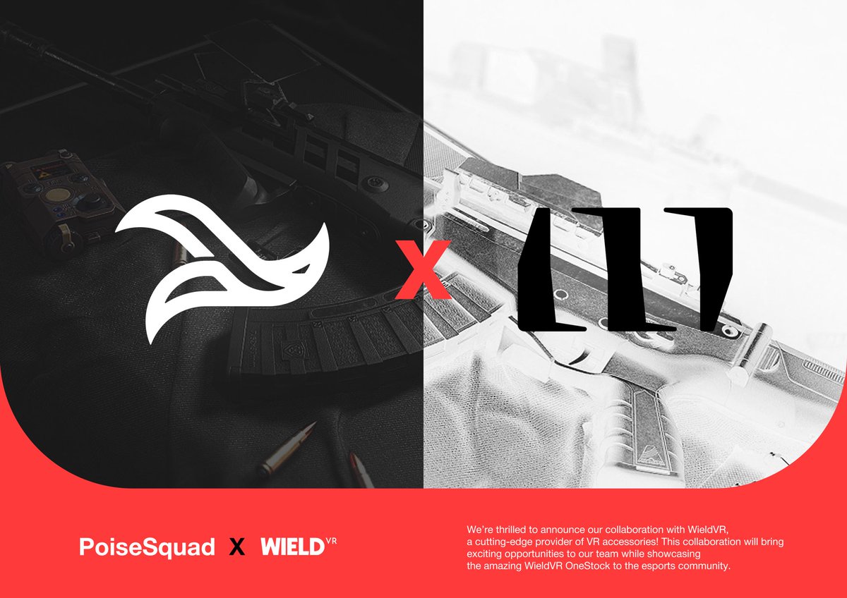 We are thrilled to announce our collaboration with <a href="/WieldVR/">Wield VR</a>!

WieldVR is a cutting-edge provider of VR accessories!

This collaboration will bring exciting opportunities to our team while showcasing the amazing WieldVR OneStock to the esports community!

#ad #Werbung