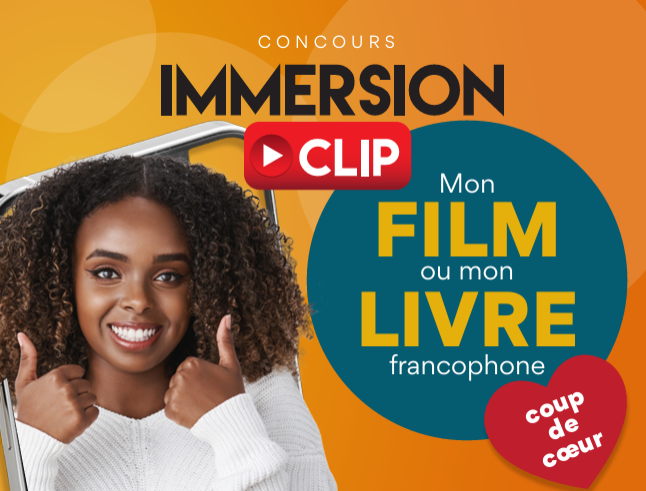 Nos_langues's tweet photo. Cette année, le concours #ImmersionClip de l'@ACPI_ invite les participant·es à créer un vidéoclip en français sur le thème «Mon film ou mon livre coup de cœur». Faites vite: la date limite est le 24 février! #FRimm https://t.co/sIQYqQHkFs https://t.co/ETqqg58VWL