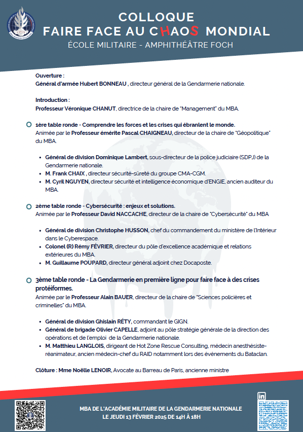 MBA de l'Académie Militaire de la gendarmerie nat. tweet media