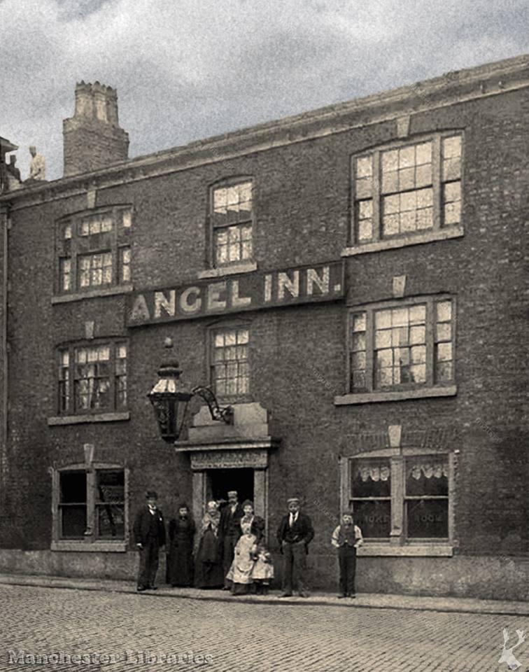 Paul PD (@atticusfinch104) on Twitter photo This is the Angel Inn (Angel Hotel) which was on Old Street, Manchester. 1890s landlord was Frank Sykes.
The street and pub no longer exists. Notice the lads on the roof without any safety equipment.
<a href="/GBbooze/">GB Booze ๐ป</a> <a href="/Britains___Pubs/">Britain's Lost & Living Pubs</a> <a href="/Britainbeermat/">Britainbeermat</a>
#pubs #pub #beer This is the Angel Inn (Angel Hotel) which was on Old Street, Manchester. 1890s landlord was Frank Sykes.
The street and pub no longer exists. Notice the lads on the roof without any safety equipment.
<a href="/GBbooze/">GB Booze ๐ป</a> <a href="/Britains___Pubs/">Britain's Lost & Living Pubs</a> <a href="/Britainbeermat/">Britainbeermat</a>
#pubs #pub #beer