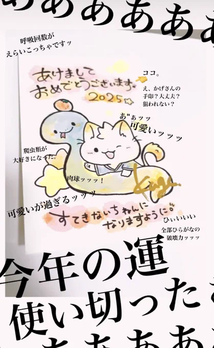 ふぉああああああ2025年わずか10日目にして今年の運を使い切ってしまっただとおおおお!!!???ありがとうございます!!!!! 