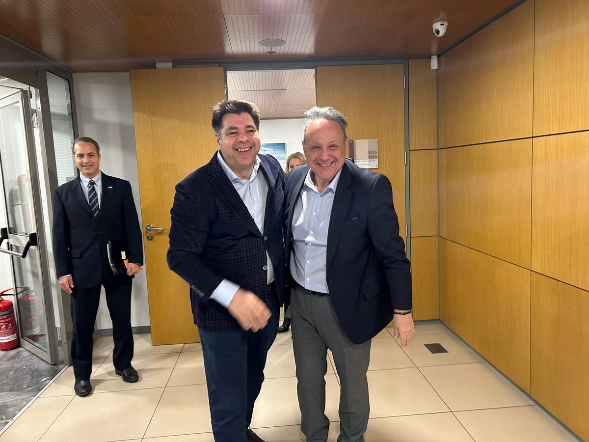 Wonderful meeting with my good friend Mayor Aggeloudis. As I think back on my tenure as Ambassador, I’m proud of strong partnership we've built and the progress we've made together. I wish the mayor and the wonderful people of Thessaloniki a bright and successful future. Happy