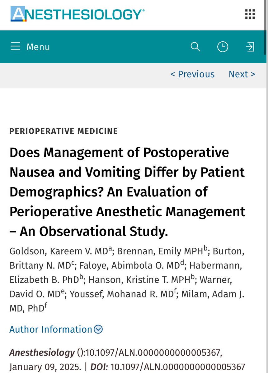Adam J. Milam, MD, PhD (@ajmilammdphd) on Twitter photo Our pre-proofs are online... “This study underscores the importance of data stratification in #quality measures to identify #disparities in perioperative care; it can lead to changes in perioperative anesthetic management.” <a href="/_Anesthesiology/">Anesthesiology</a> <a href="/ASAMonitor/">ASA Monitor</a> <a href="/SharonneHayes/">Sharonne Hayes MD</a> #research Our pre-proofs are online... “This study underscores the importance of data stratification in #quality measures to identify #disparities in perioperative care; it can lead to changes in perioperative anesthetic management.” <a href="/_Anesthesiology/">Anesthesiology</a> <a href="/ASAMonitor/">ASA Monitor</a> <a href="/SharonneHayes/">Sharonne Hayes MD</a> #research