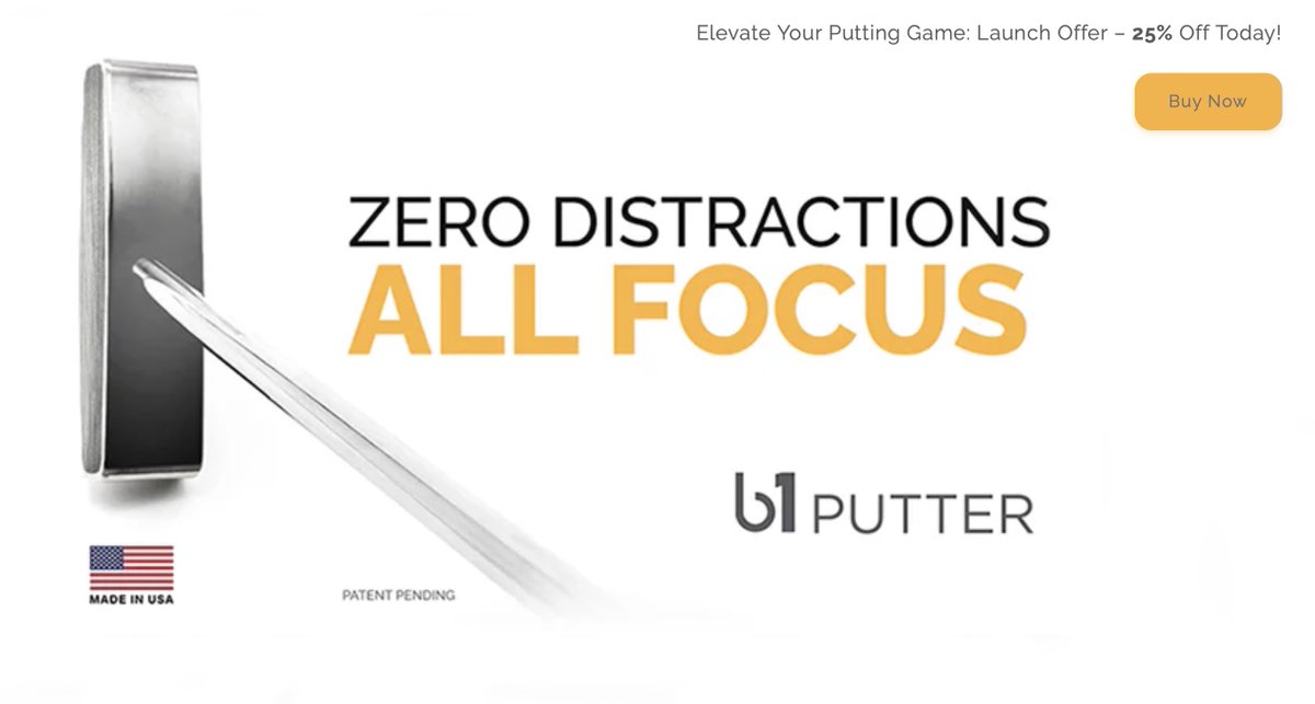 jnichols637's tweet image. New Launch!! hat tip to the Avid Labs team for this incredible minimalist putter design.  
#cooldesign #putter #avidlabs #minimalist

avidlabs.com/pages/b1-putter