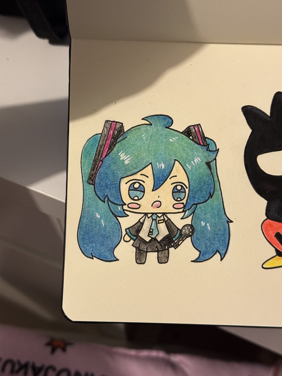 decided to do some work with crayons! Haven’t touched crayons in years omg #artmoots #miku