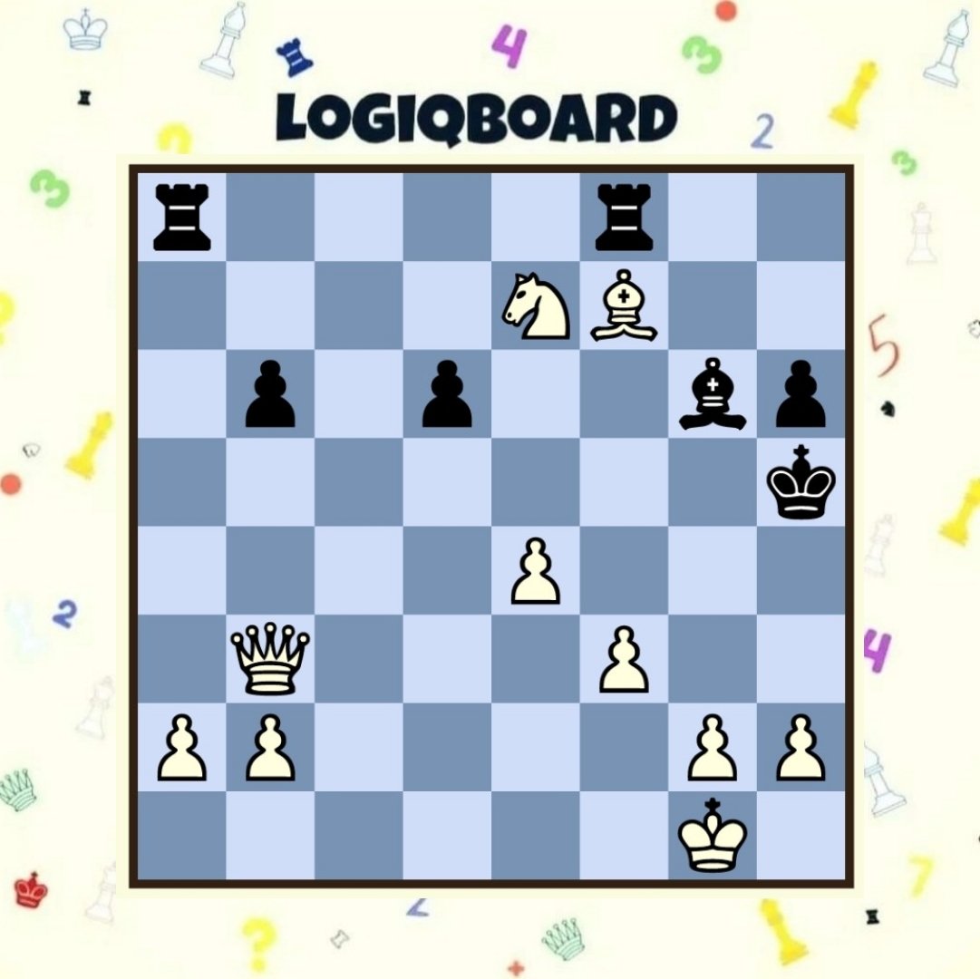 logiqBoard's tweet image. Can you find checkmate in 2? 🔎
White to play.
⬛️ ◻️ ⬛️
logiqboard.com/boards/clone/z…
from Killer Moves @Delancey_UKCC
#chessforkids
#checkmate #puzzles