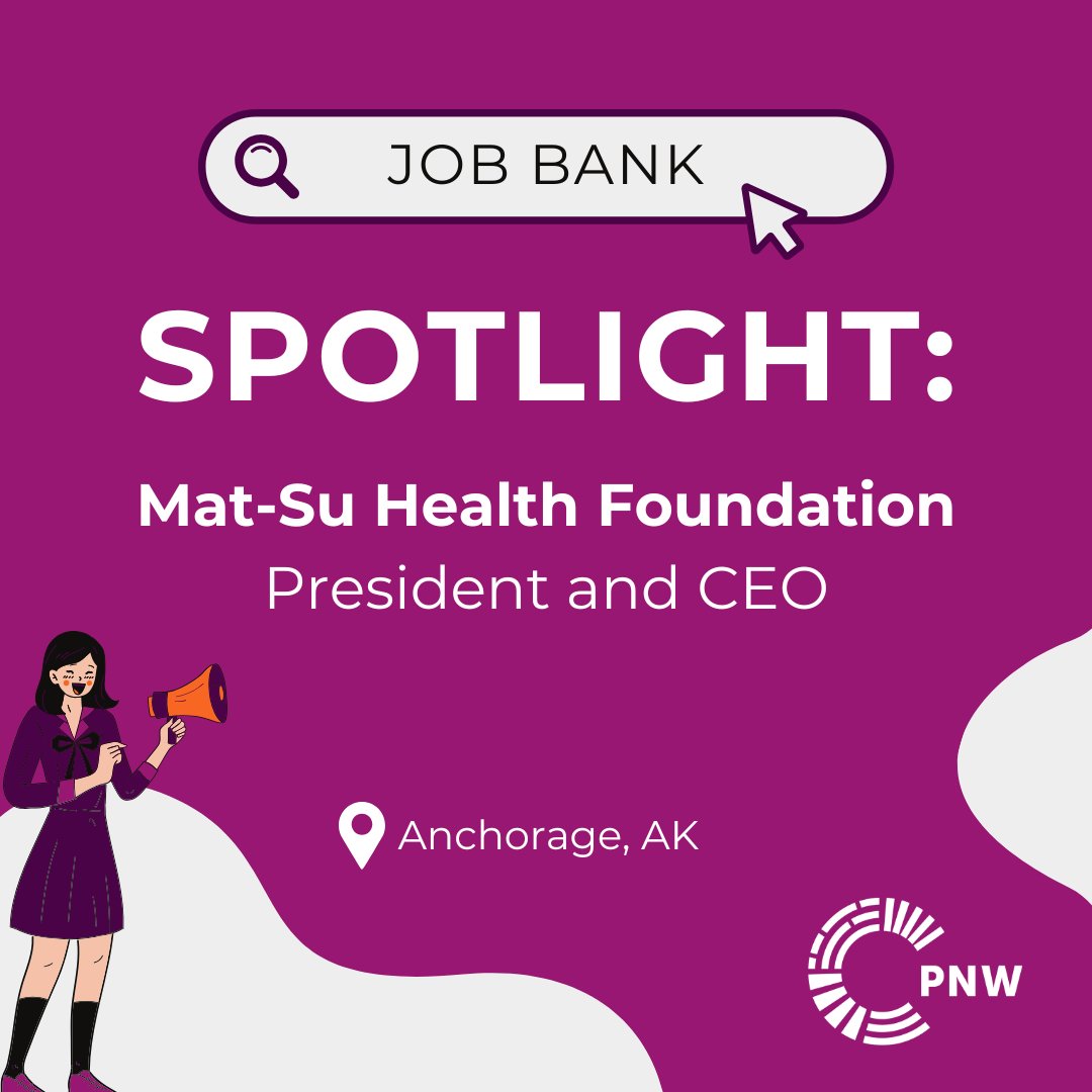 Philanthropy NW (@philanthropynw) on Twitter photo 🌟 Job Spotlight: <a href="/healthymatsu/">Mat-Su Health Foundation</a> is seeking a visionary, relationship-driven leader to serve as its next president and CEO in Anchorage, AK.
📅 Apply by Jan 27
🔗 Learn more on our Job Bank: ow.ly/s4ET50Uz5BW
#jobboard #jobopening #hiring 🌟 Job Spotlight: <a href="/healthymatsu/">Mat-Su Health Foundation</a> is seeking a visionary, relationship-driven leader to serve as its next president and CEO in Anchorage, AK.
📅 Apply by Jan 27
🔗 Learn more on our Job Bank: ow.ly/s4ET50Uz5BW
#jobboard #jobopening #hiring