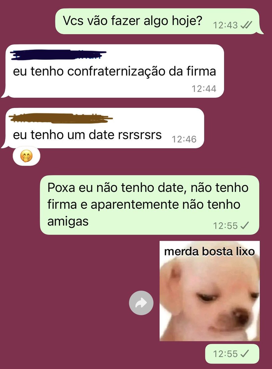 é triste né quando isso acontece afff